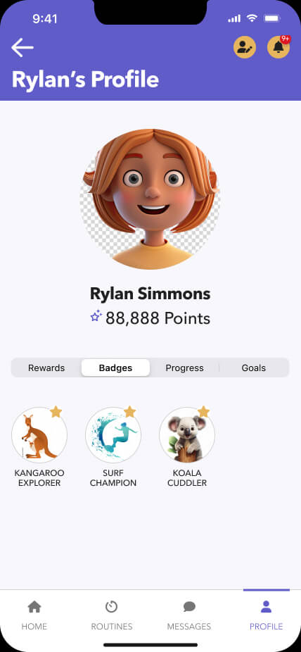badges landing page