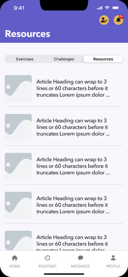 resources landing page